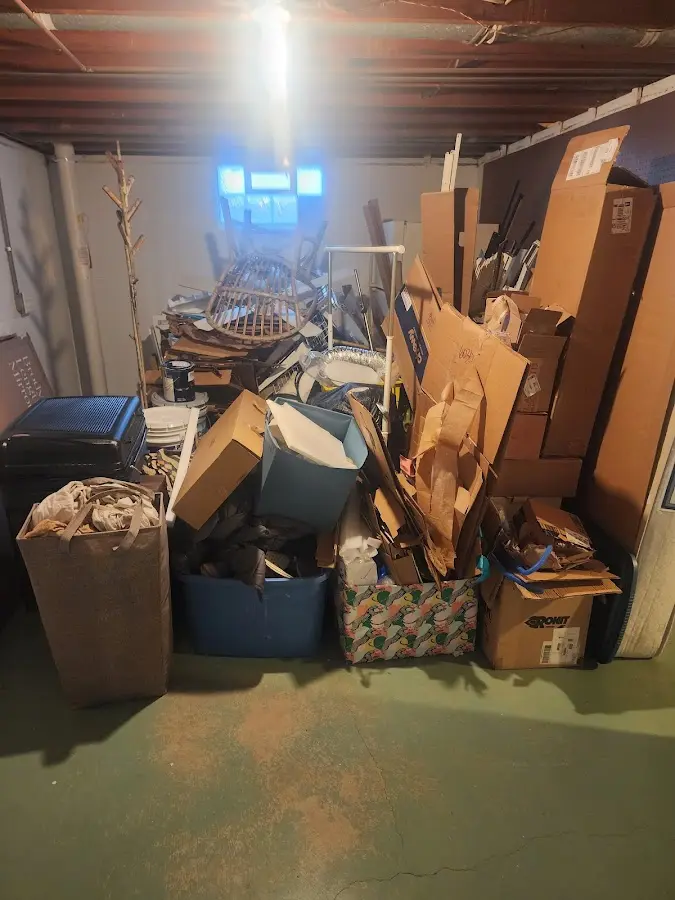 Roll-off dumpster container at job site for 4 Yard Dumpster Rental in Lake Mathews